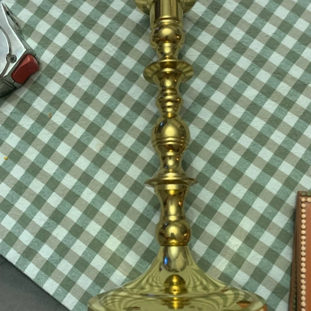 Baldwin Shiny Gold Color Candle Holder